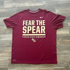 Men’s Nike Florida State Seminoles short sleeve dry fit